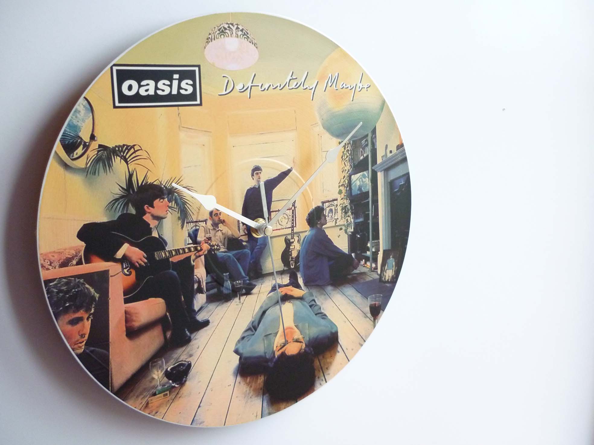 Oasis Definitely Maybe 12″ LP Vinyl Record Wall Clocks The Records Ticking