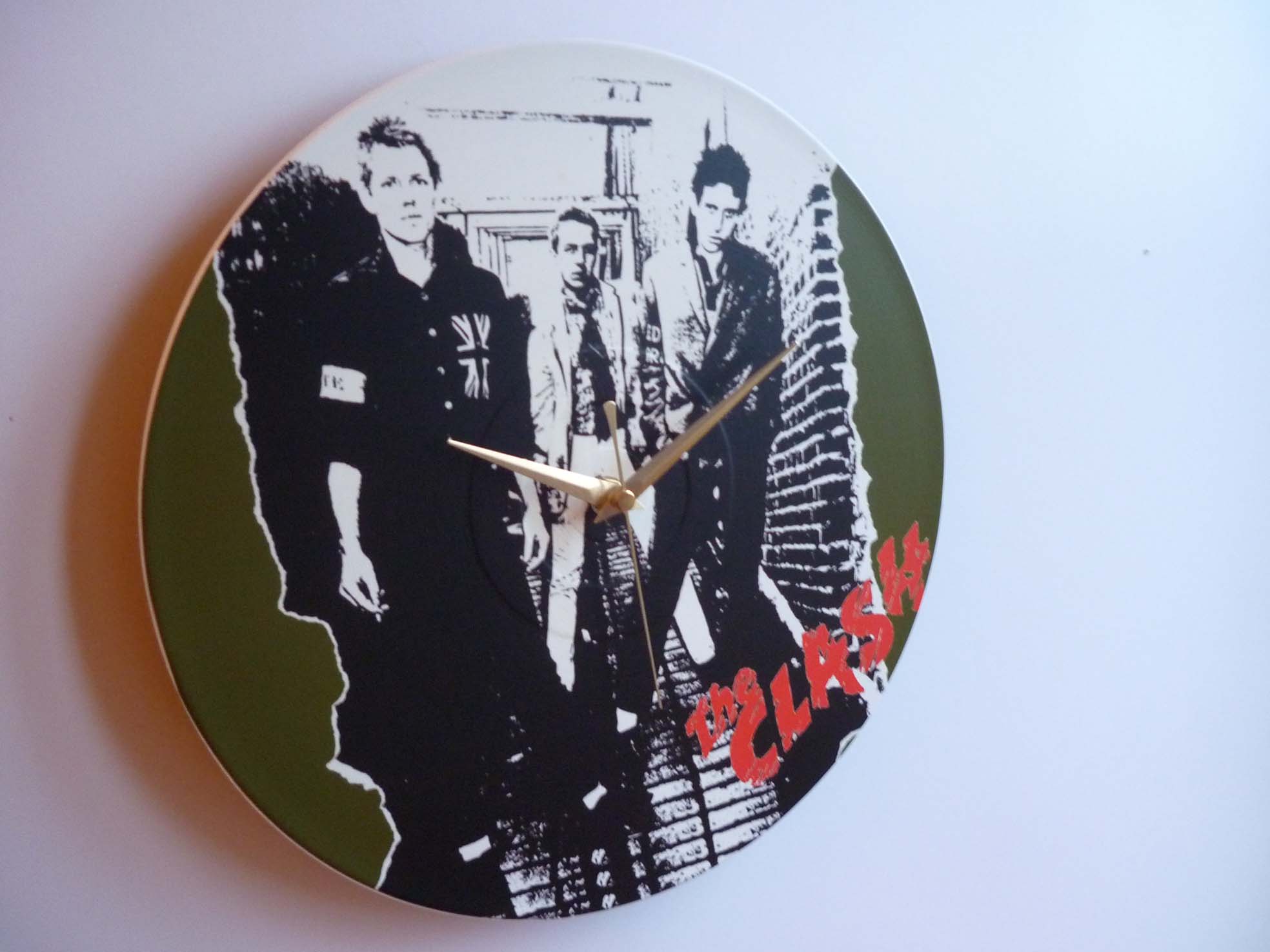 The Clash (1977) 12″ Vinyl Record Wall Clocks The Records Ticking