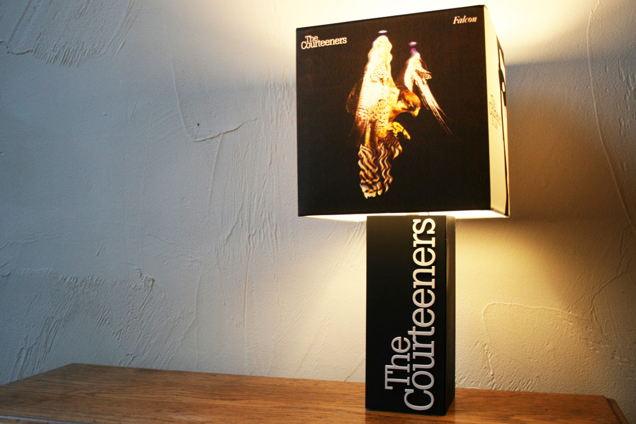 Handmade ‘The Courteeners’ Lamp + Album Cover Shade The Records Ticking