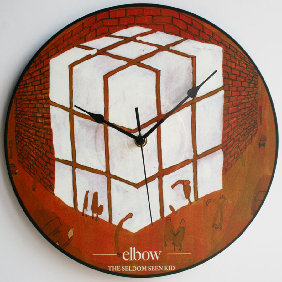 Elbow The Seldom Seen Kid (2008) 12″ Vinyl Record Wall Clock The Records Ticking
